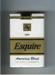 Esquire American Blend Lights cigarettes white and gold American Blend soft box