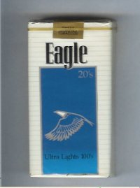 Eagle 20s Ultra Lights 100s cigarettes soft box