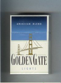 Golden Gate Lights American Blend cigarettes hard box