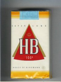 HB 100s House of Bergmann cigarettes soft box