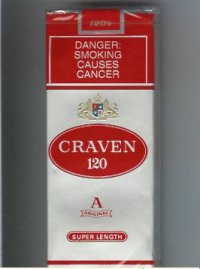 Craven 120 Super Length cigarettes