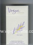 Vogue Superslims Ultra Lights 100s cigarettes hard box
