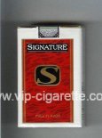 Signature S Full Flavor cigarettes soft box Signature S Full Flavor cigarettes soft box
