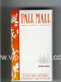Pall Mall Famous Charcoal Superslims Ultra Lights 100s cigarettes hard box