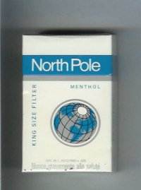 North Pole Menthol cigarettes hard box