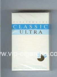 Papastratos Classic Ultra cigarettes hard box