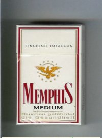 Memphis Medium Tennessee Tobaccos cigarettes hard box