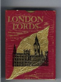 London Lords 100s cigarettes wide flat hard box