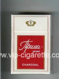 Prima-Donna Charcoal white and red cigarettes hard box