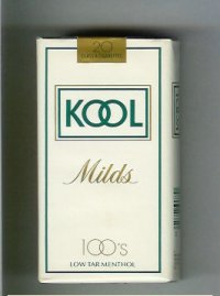 Kool Milds 100s white cigarettes soft box