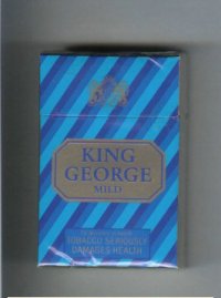 King George Mild cigarettes hard box