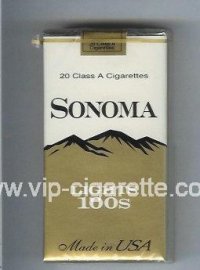 Sonoma Lights 100s cigarettes soft box