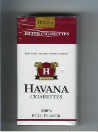 Havana cigarettes 100s Full Flavor soft box