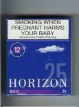 Horizon 12 Mild blue 25s cigarettes hard box