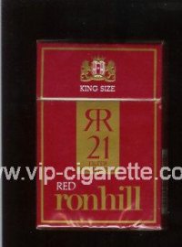 Ronhill Red 21 cigarettes red hard box