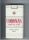 Coronas American Blend 100s Ultra Lights cigarettes