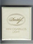 Davidoff Mini Cigarillos Light cigarettes wide flat hard box