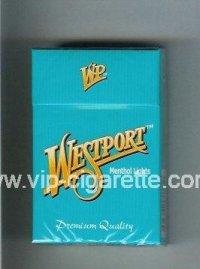 Westport Menthol Lights Premium Quality cigarettes hard box