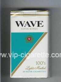 Wave 100s Lights Menthol cigarettes soft box