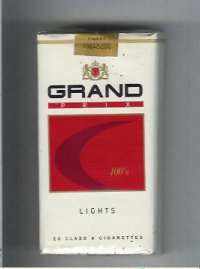 Grand Prix 100s Lights cigarettes soft box
