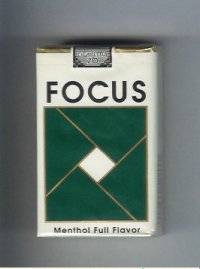 Focus Menthol Full Flavor cigarettes soft box
