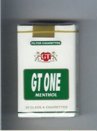 GT One Menthol Filter cigarettes soft box