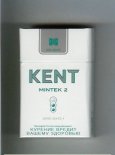 Kent USA Blend Mintek 2 Super Lights 4 cigarettes hard box