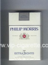 Philip Morris Extra Lights 3 cigarettes hard box