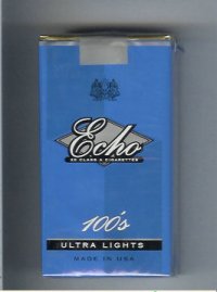 Echo 100s Ultra Lights cigarettes soft box