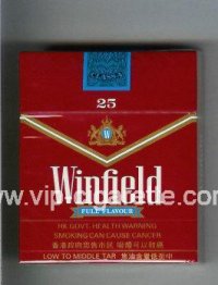 Winfield Full Flavour 25 Cigarettes red hard box