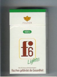 F6 Filter 100s Lights Cigarettes hard box
