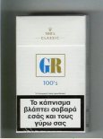 GR Classic white 100s cigarettes hard box