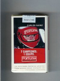 Fortuna Racing Team 7 Campeones. 1 Equipo Carlos Sainz cigarettes soft box