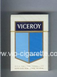 Viceroy Lights Cigarettes Rich Natural Tobaccos hard box