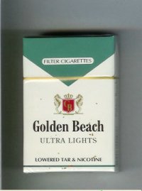 Golden Beach Ultra Lights Filter cigarettes hard box