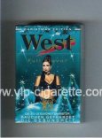 West 'R' hard box Christman Edition Full Flavor cigarettes