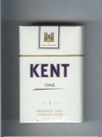 Kent USA Blend One 1 Smooshest Taste Charcoal Filter cigarettes hard box