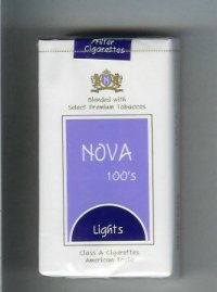 Nova 100s Lights cigarettes soft box