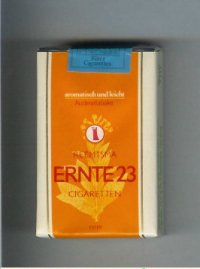 Ernte 23 Filter white and orange cigarettes soft box