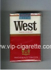 West American Blend cigarettes soft box