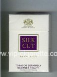 Silk Cut cigarettes white and violet hard box