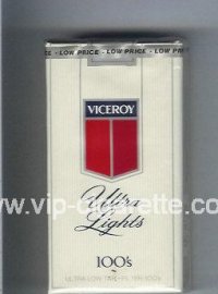 Viceroy Ultra Lights 100s Cigarettes soft box