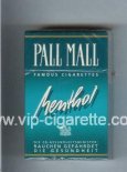 Pall Mall Famous Cigarettes Menthol cigarettes hard box Pall Mall Famous Cigarettes Menthol cigarettes hard box