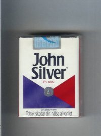 John Silver Plain white and blue and red cigarettes soft box