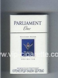 Parliament One Recessed Filter Charcoal One Mg Tar cigarettes hard box