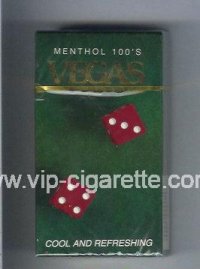 Vegas Menthol 100s Cool And Refreshing Cigarettes hard box Vegas Menthol 100s Cool And Refreshing Cigarettes hard box