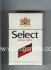 Select King Size Exlusive Filter American Blend cigarettes hard box