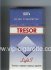 Tresor Lights 100s Filter cigarettes blue and white hard box