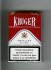Kruger American Blend white and red cigarettes hard box