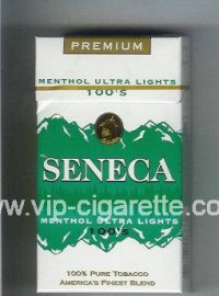 Seneca Menthol Ultra Lights 100s cigarettes hard box